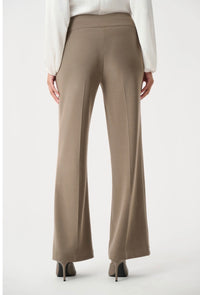 Silky Knit Wide-Leg Pull-On Pants