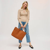 Ithaca Woven Vegan Leather Tote