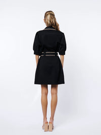 Gelso Whipstitch Detail Mini Shirt Dress