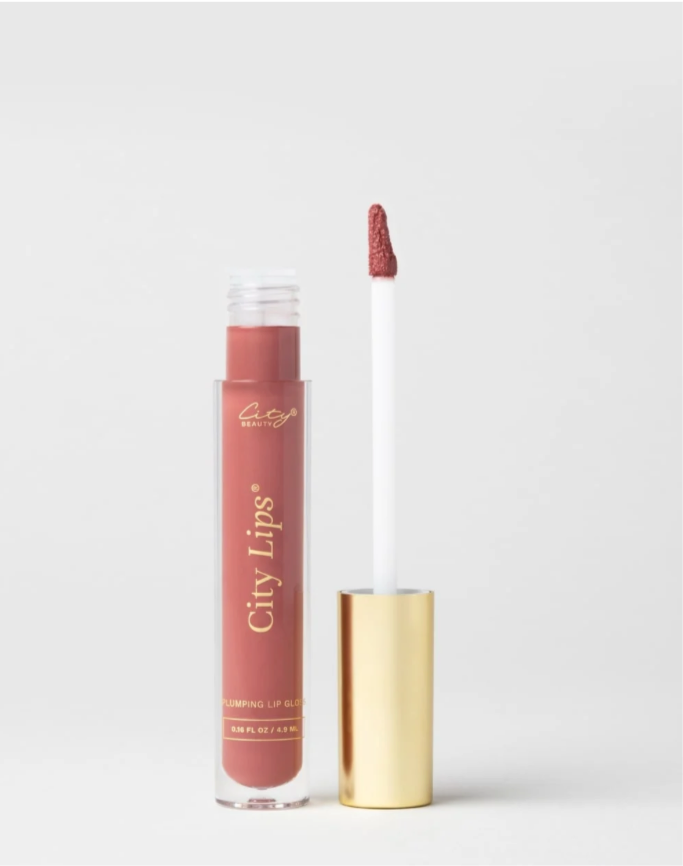 City Lips Plumping Lip Gloss- Crimson