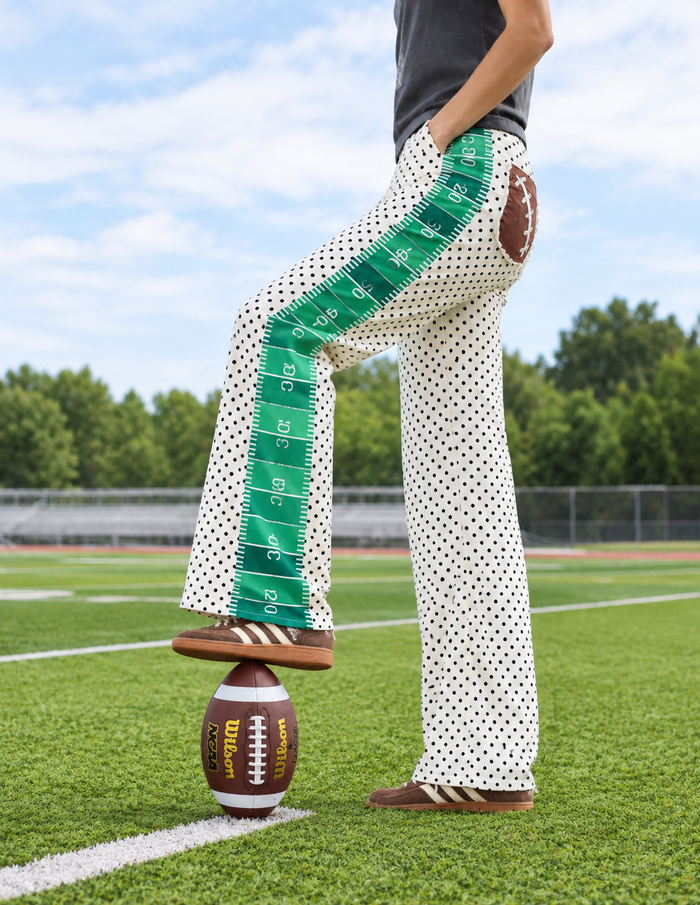 Game Day Contrast Wide Leg Demin