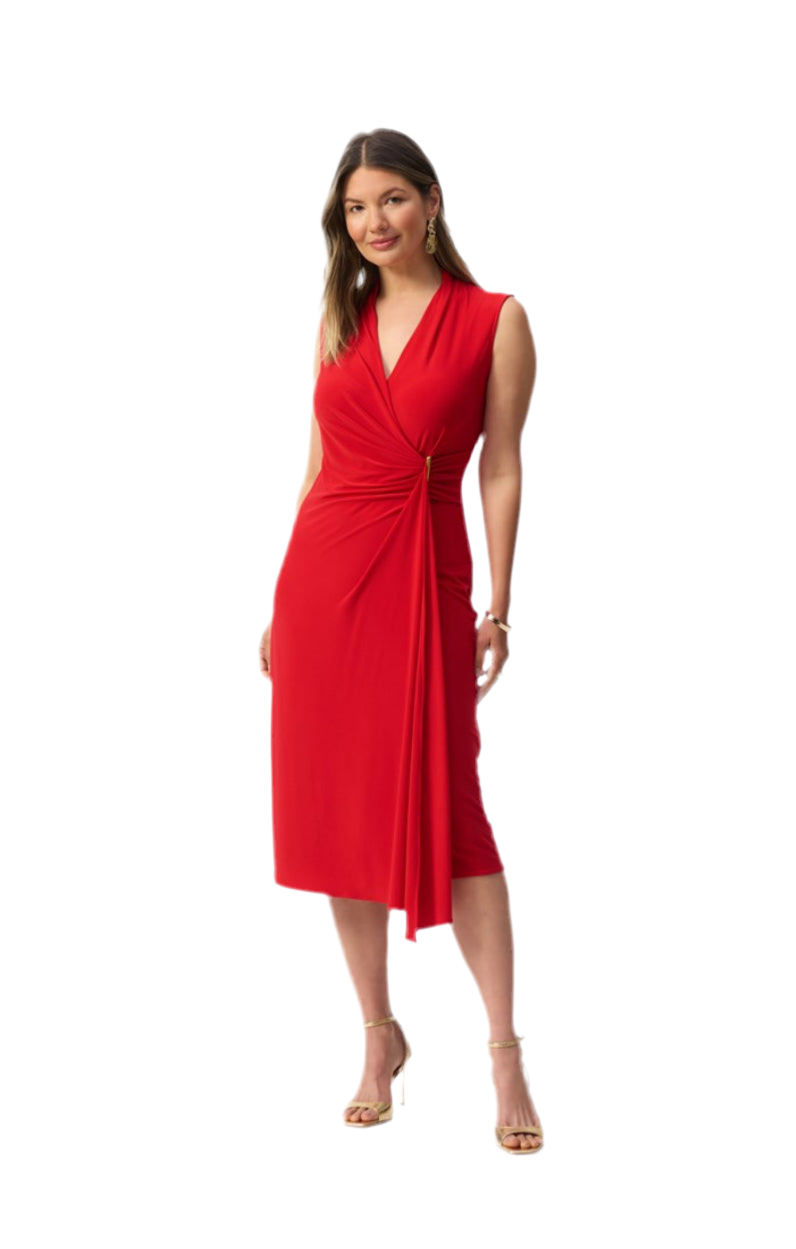 Joseph Ribkoff Sleeveless Wrap Dress