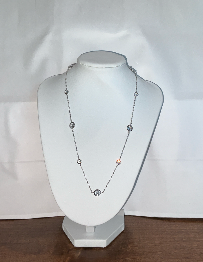 Short Silver By The Yard Necklace