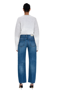 Pistola Lexi Mid Rise Bowed Straight Jeans