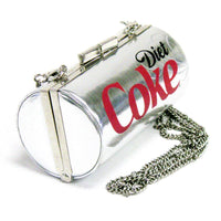 Officially Licensed Diet Coca-Cola Can Bag Metallic Silver
