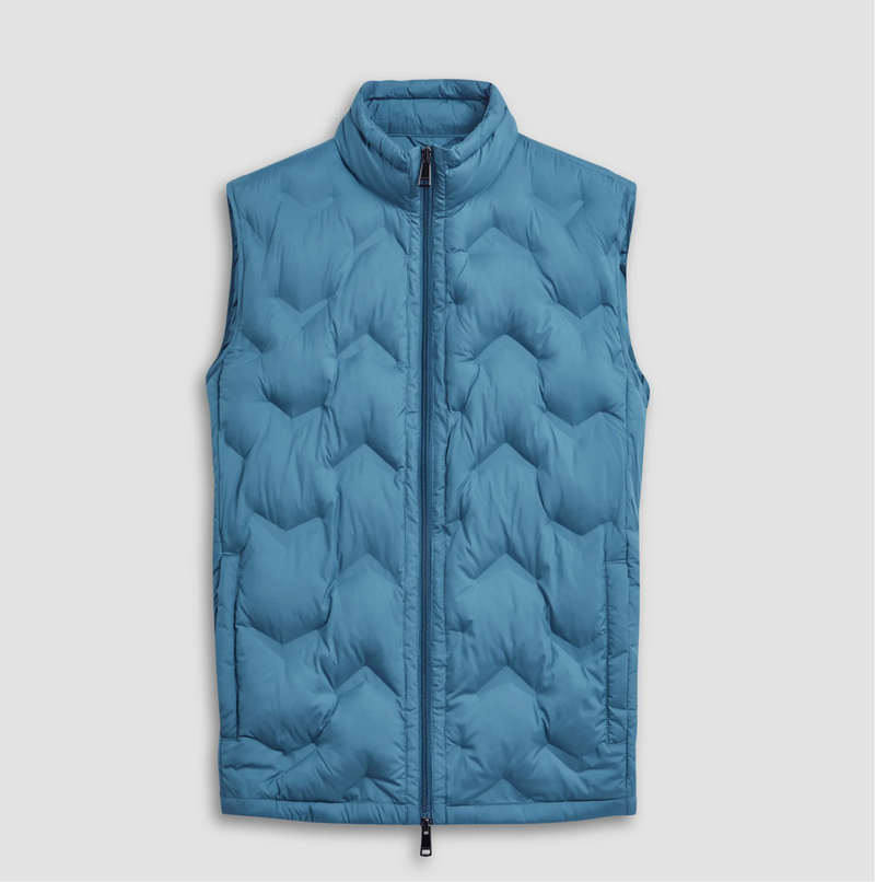 Bugatchi Teal Quilted Puffer Vest