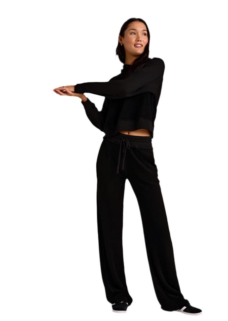 Bella Dahl Black Wide Leg Sweatpant