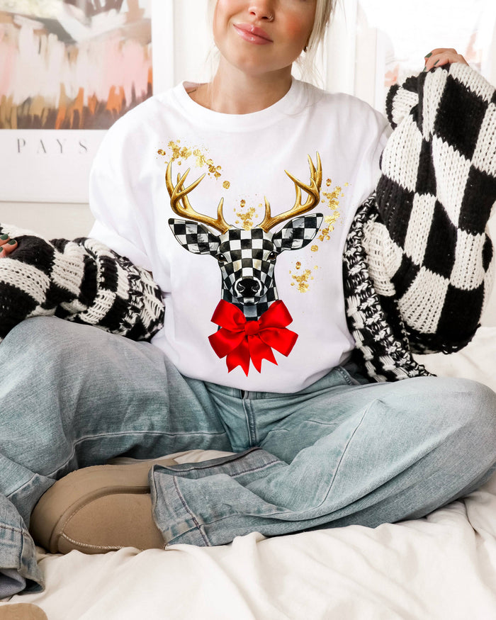 Checkmate Deer Tee