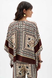 Joseph Ribkoff Georgette Printed Poncho Top