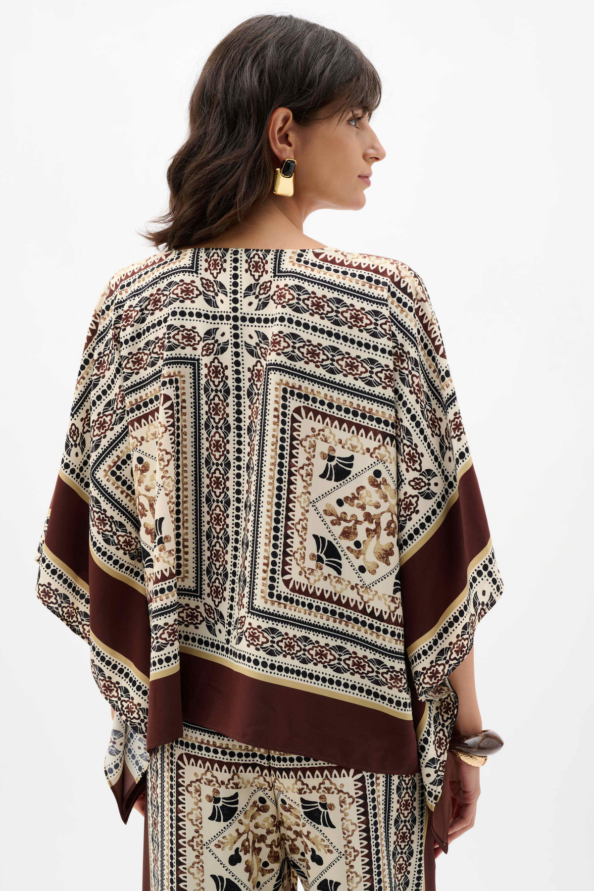 Joseph Ribkoff Georgette Printed Poncho Top