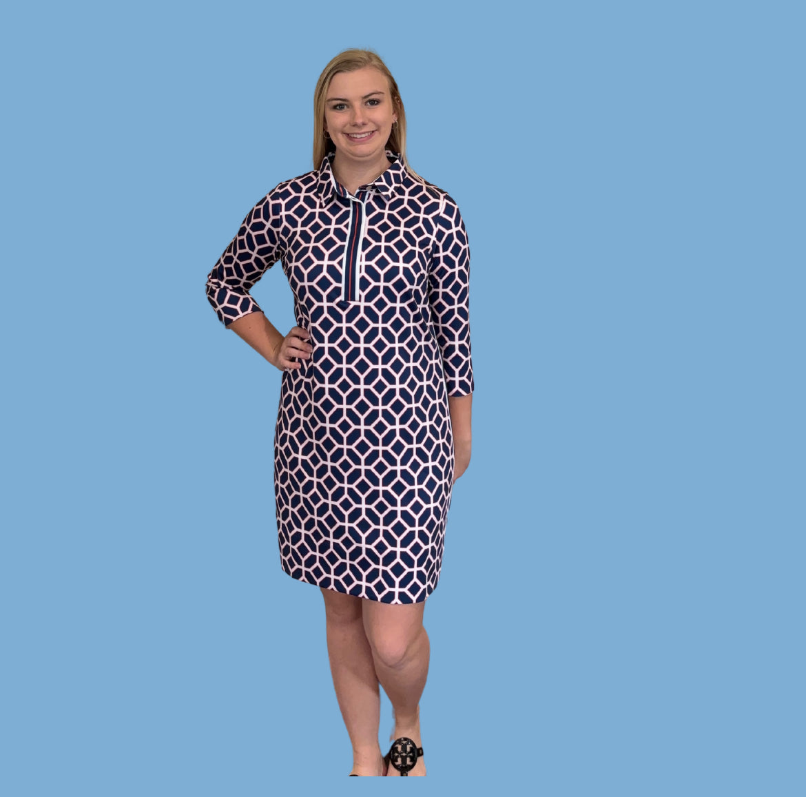 Gretchen Scott Navy Dress