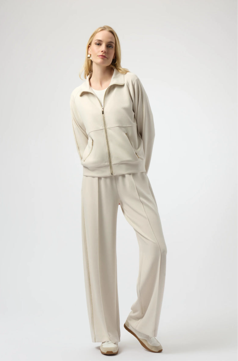 Joseph Ribkoff Scuba Jersey Funnel Neck Jacket