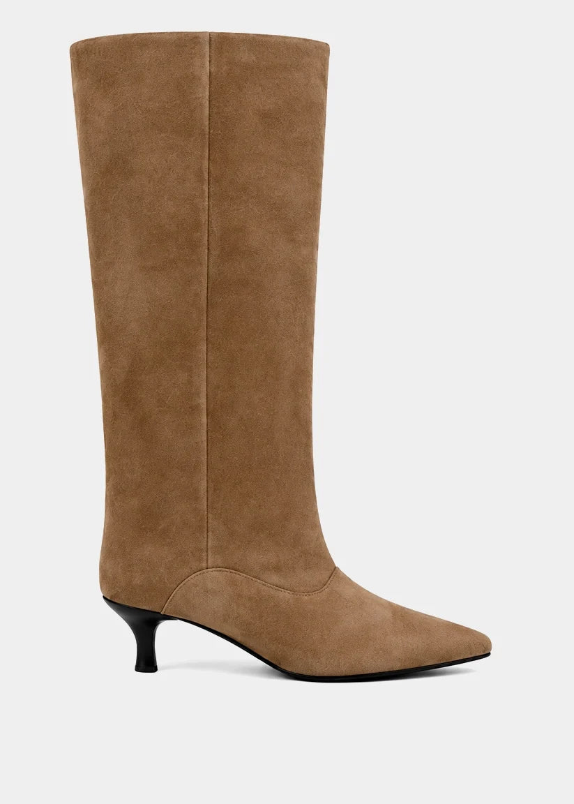 Yvonne Taupe Suede Boot
