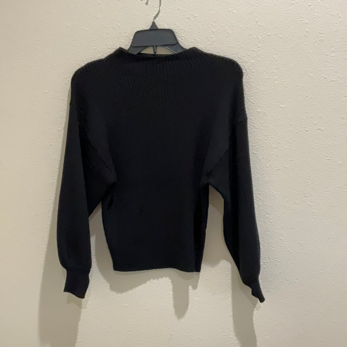 Black Mock Neck Sweater