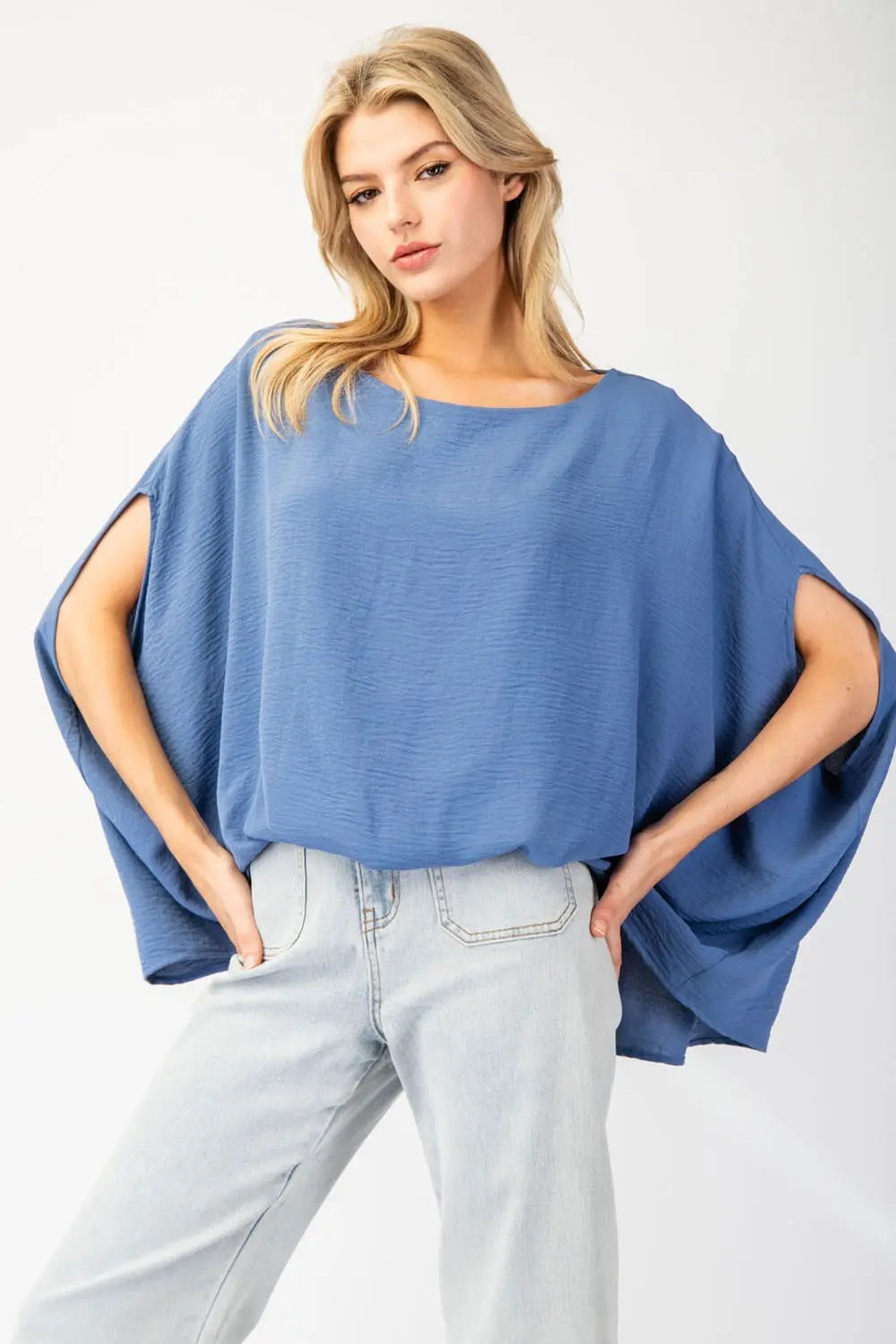 EE:SOME Solid Dolman Sleeve Top