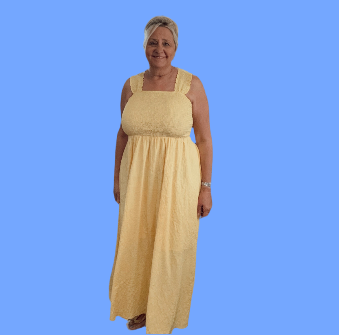 Sunshine Crisscross Maxi Dress