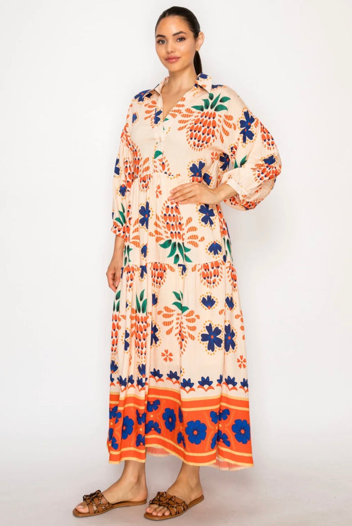 Dionysian Charm Maxi Dress.