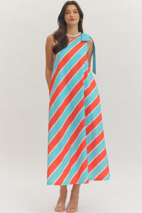 Candy Stripe Coastal Chic Dress