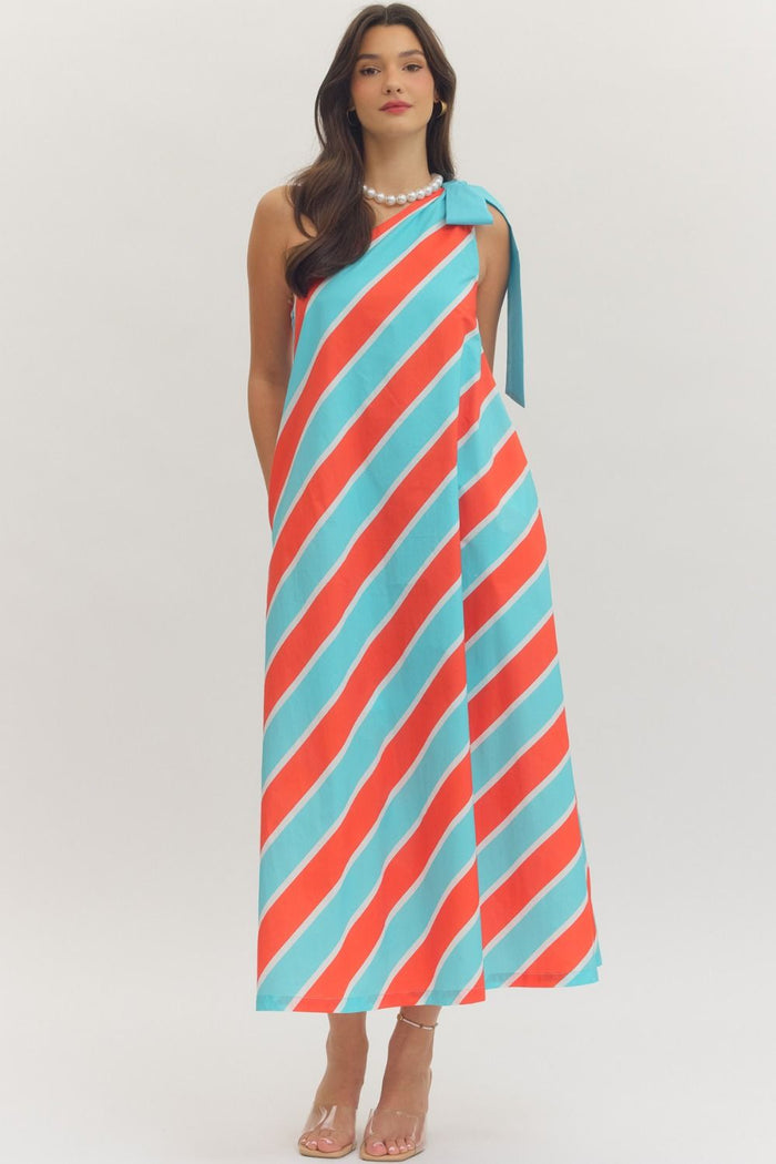 Candy Stripe Coastal Chic Dress