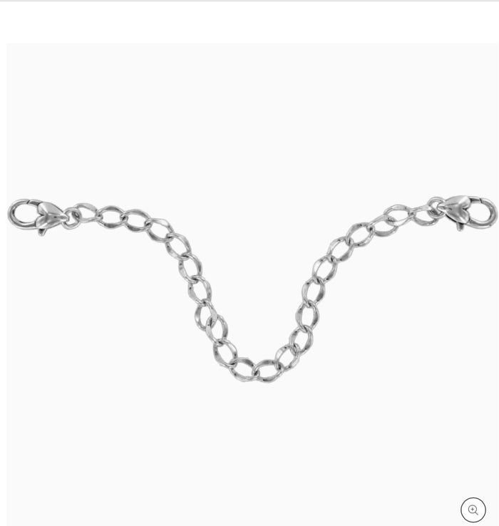 Long Necklace Extender- Silver