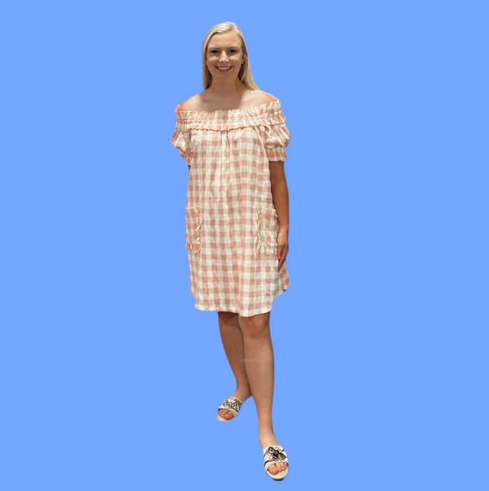 Strawberry Checkerboard Dress