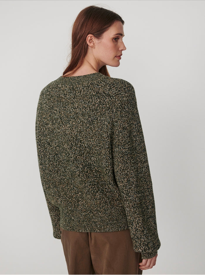 Patricia Knit Cardigan- Ponderosa Pine Fleck