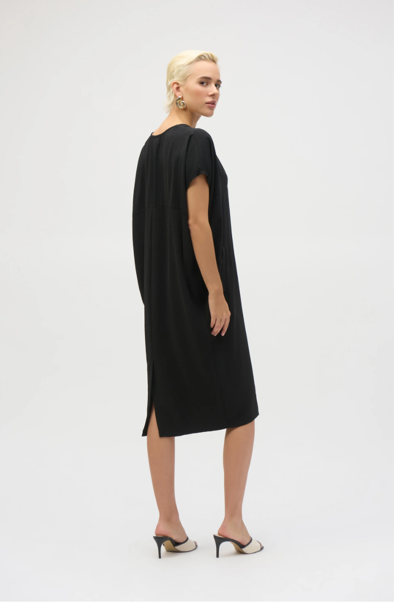 Joseph Ribkoff Gauze Short Sleeve Cocoon Dress