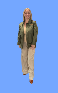 Army Green Tiger Shacket