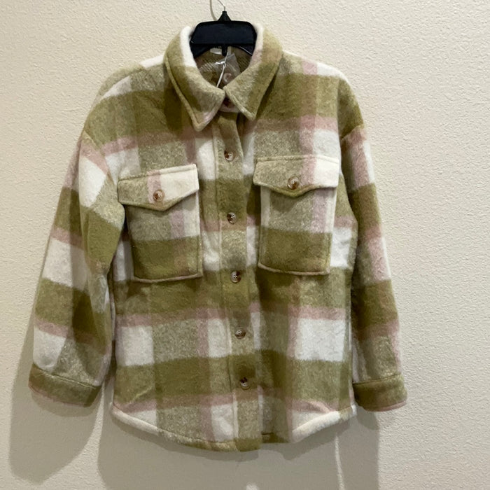 Green Plaid Shacket