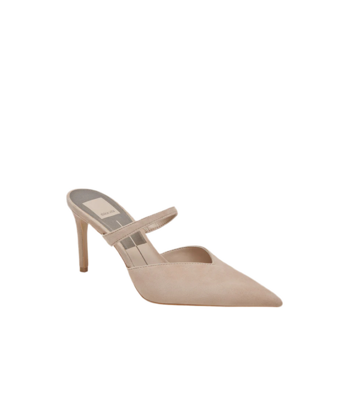 Dolce Vita Tan Suede Mid Heels