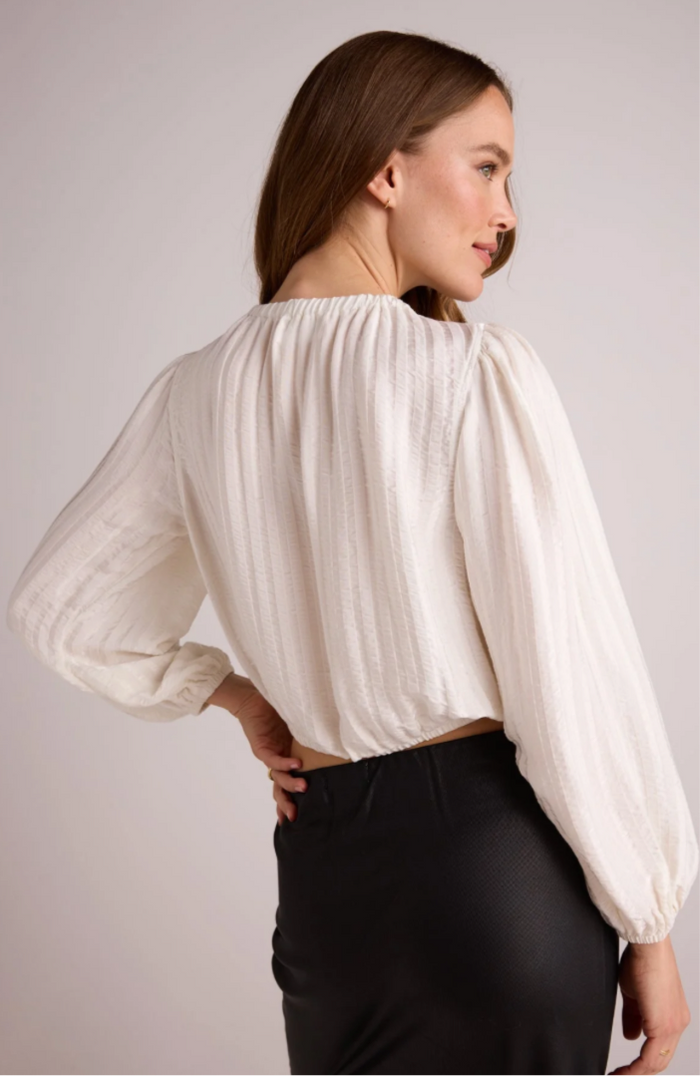 Elastic Shirred Top - Winter White