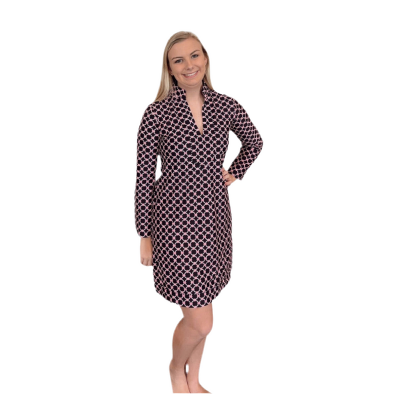 Jude Connally Black Peony Dress
