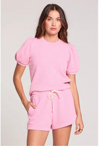 Short Sleeve Pullover- Petunia
