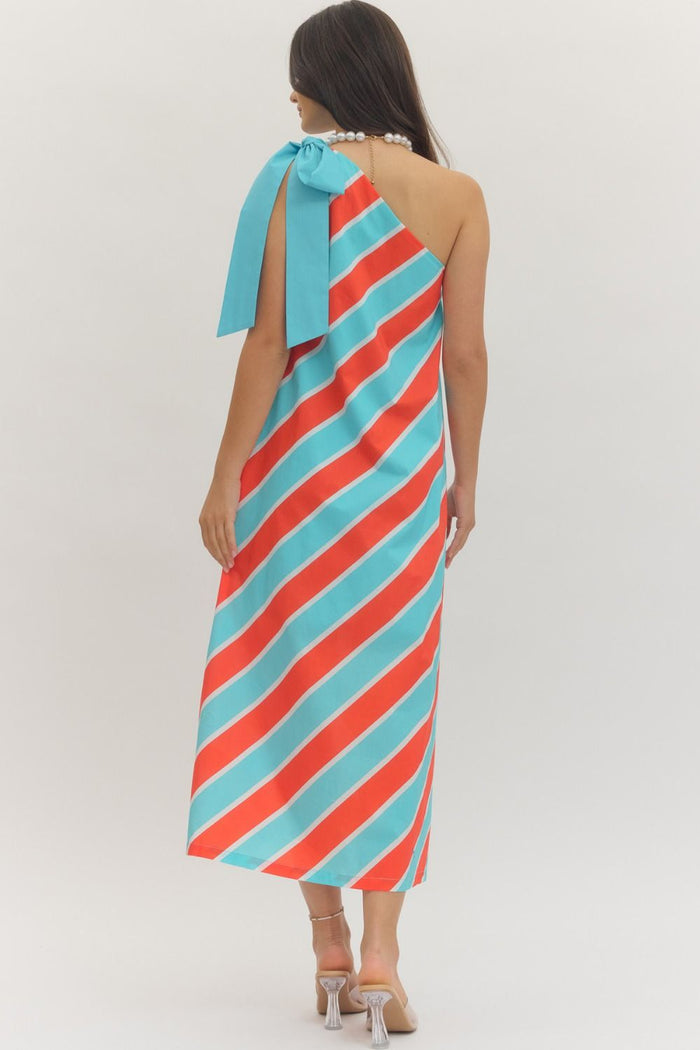 Candy Stripe Coastal Chic Dress