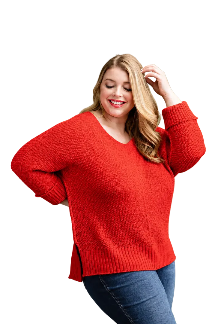 EE:SOME Plus Crew Neck Knit Sweater