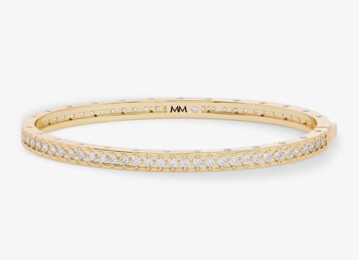 Ashley Pave Gold Cuff Bracelet Melinda Maria
