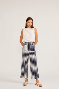 Johnny Pant - Navy Stripe