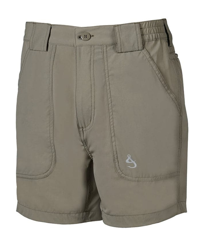 Beer Can Khaki Swim Trunks