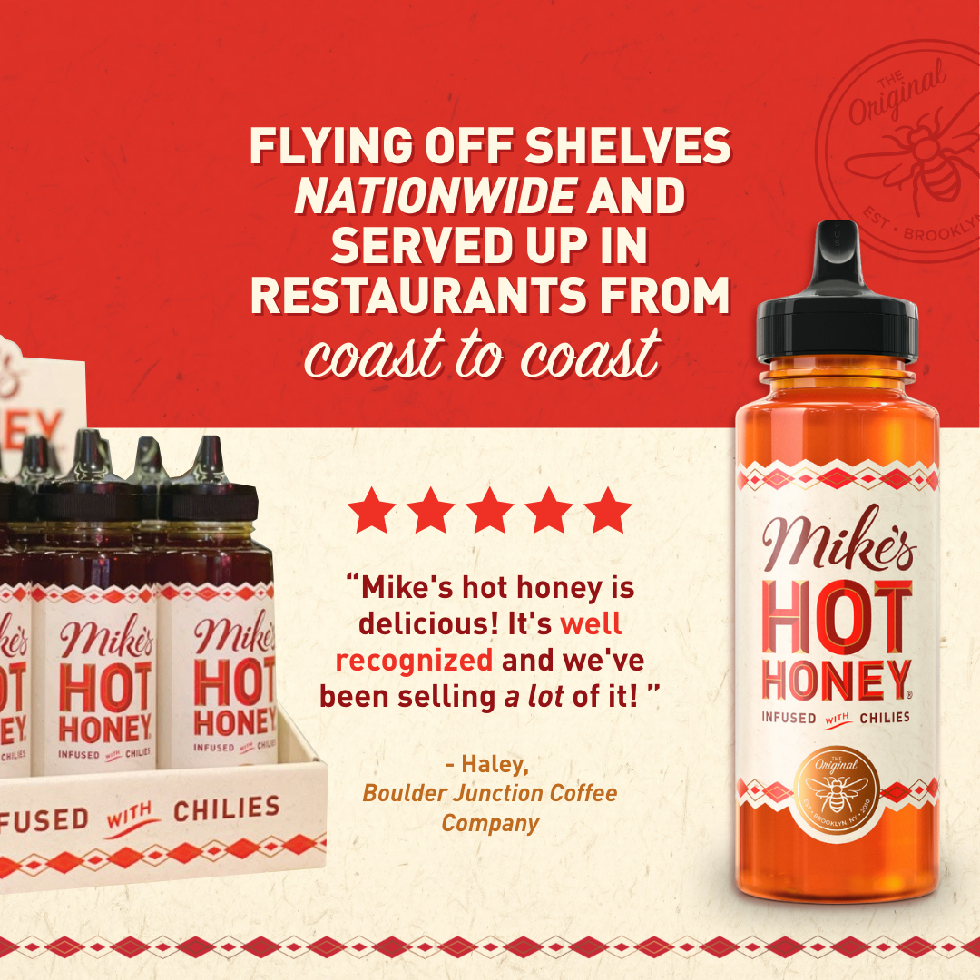 Mike's Hot Honey | Original | 6-pack | 12oz | Squeeze Bottle