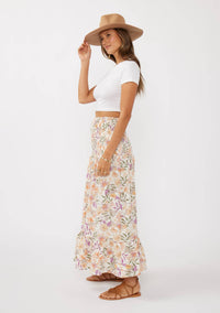 Convertible Floral Smocked Skirt