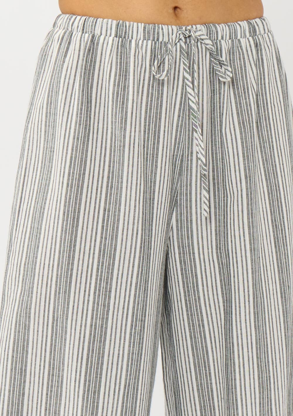 Drawstring Wide-Leg Pants