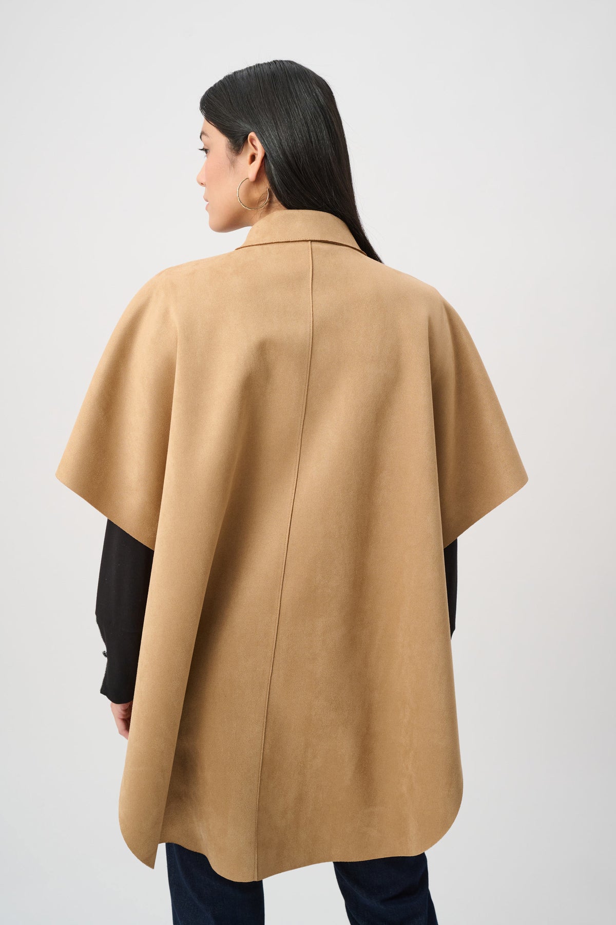 Scuba Suede Poncho Jacket