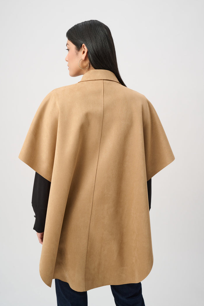 Scuba Suede Poncho Jacket