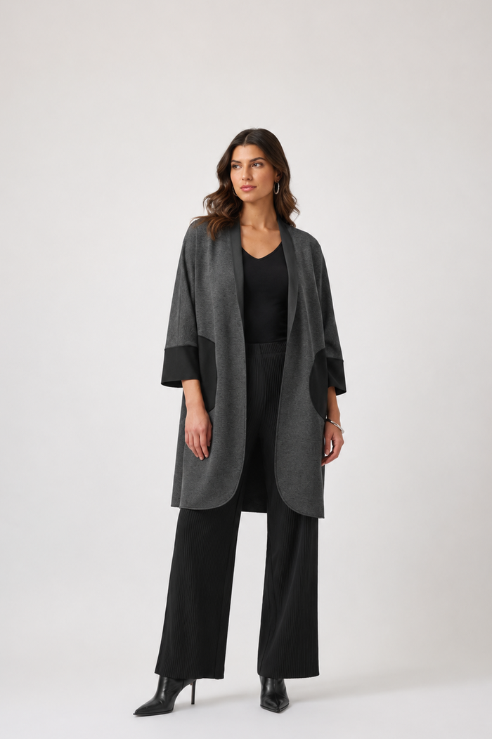 Joseph Ribkoff- Scuba Jersey Straight Cover-Up