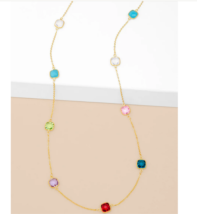 Multicolor Crystal Necklace