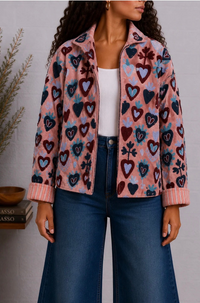 Sacred Heart Velvet Jacket