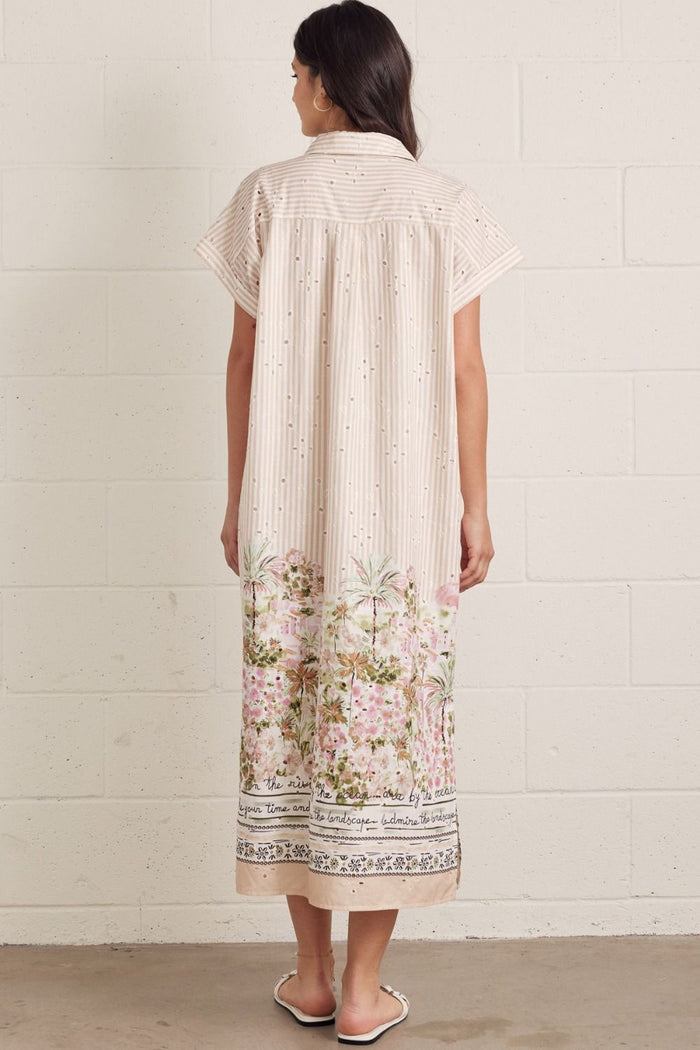 Palm Paradise Shirt Dress