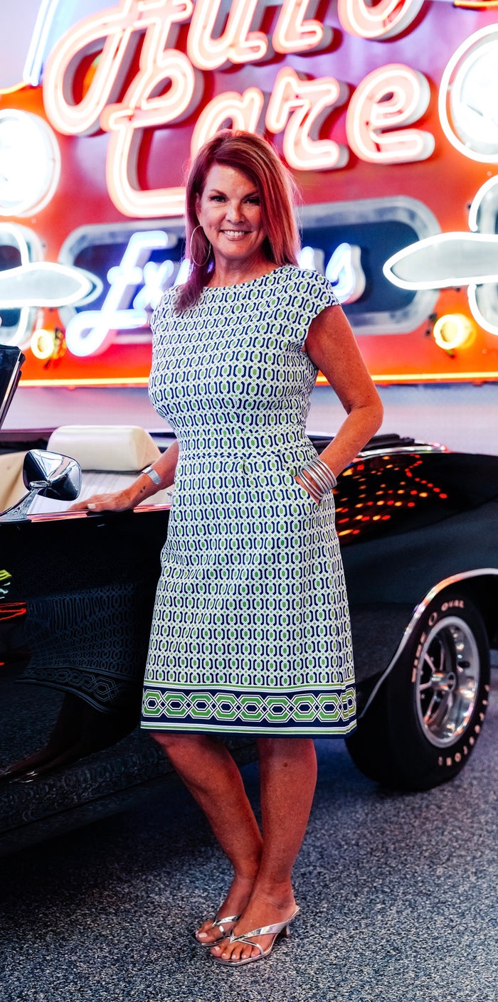 Jude Connally Joelle Terrace Geo Dress