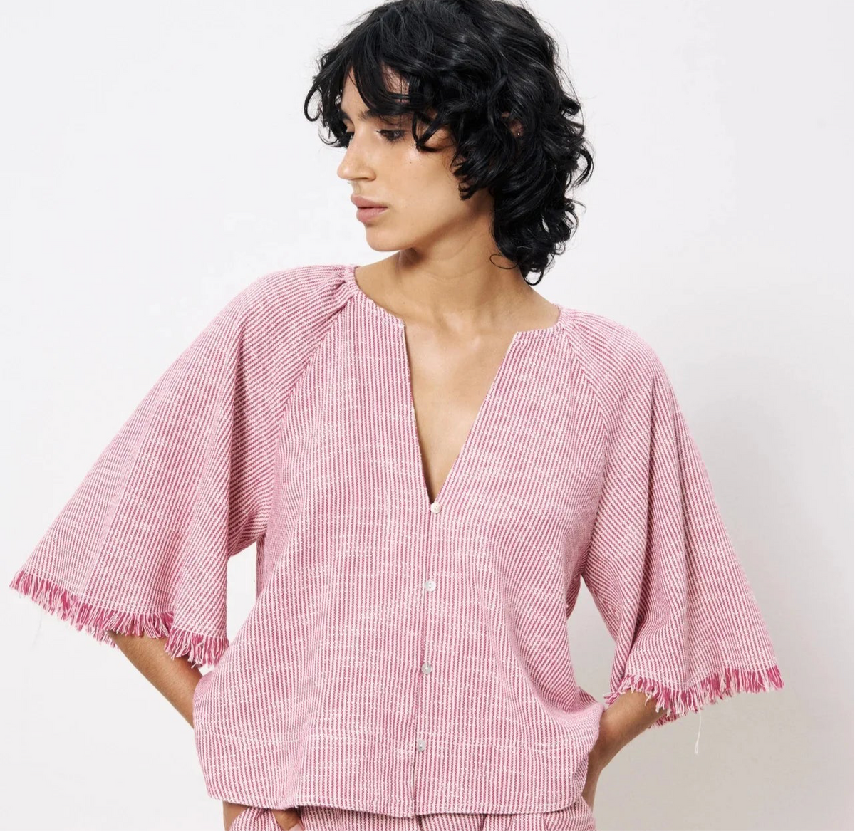 Alyssia Fuchsia Blouse