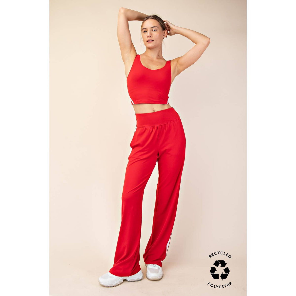 RECYCLED BUTTER STRIPING STRAIGHT PANT